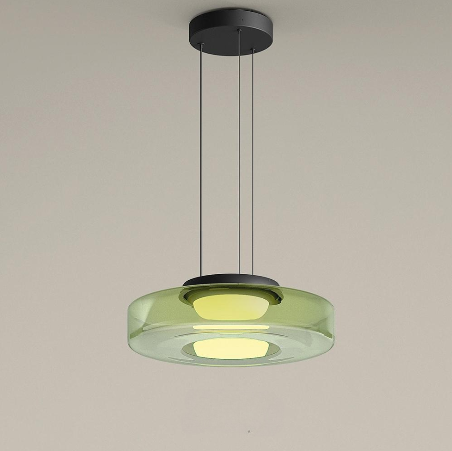 Glass Pendant Lamp | Bauhaus Style Hanging Light
