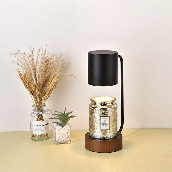 Japanese Minimalist Table Lamp | Wood & Metal Design