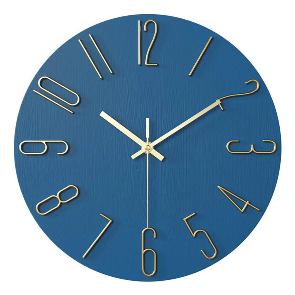 Noble Modern Wall Clock | Minimalist Gold Design