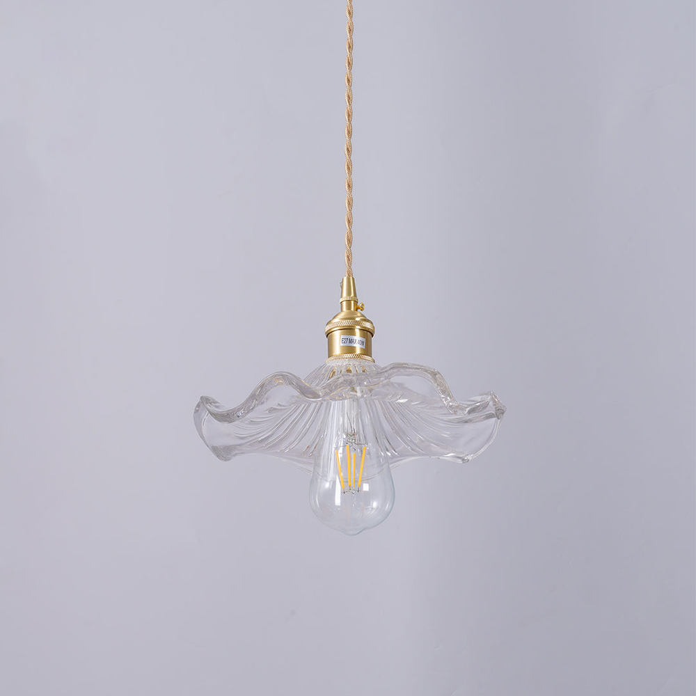 Illuminate Your Room with Elegance | Flower Glass LED Pendant Light