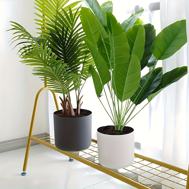 Modern Round Planter with Wooden Legs | Indoor & Outdoor Decorative Plant Pot