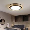 Crystal Halo LED Ceiling Light | Remote Dimmable Flush Mount