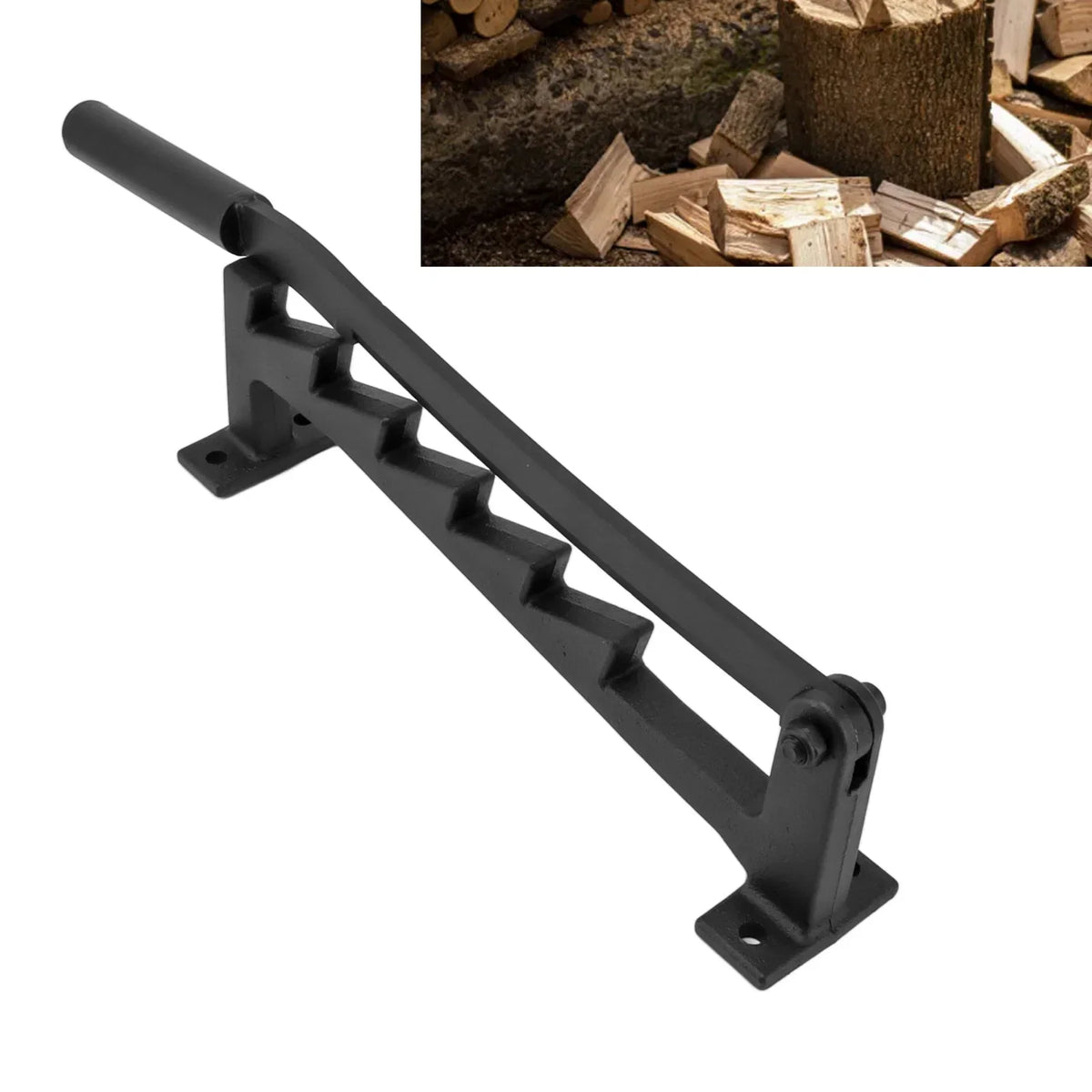 WoodMount | Wall Mounted Kindling Splitter | High Carbon Steel Cutter
