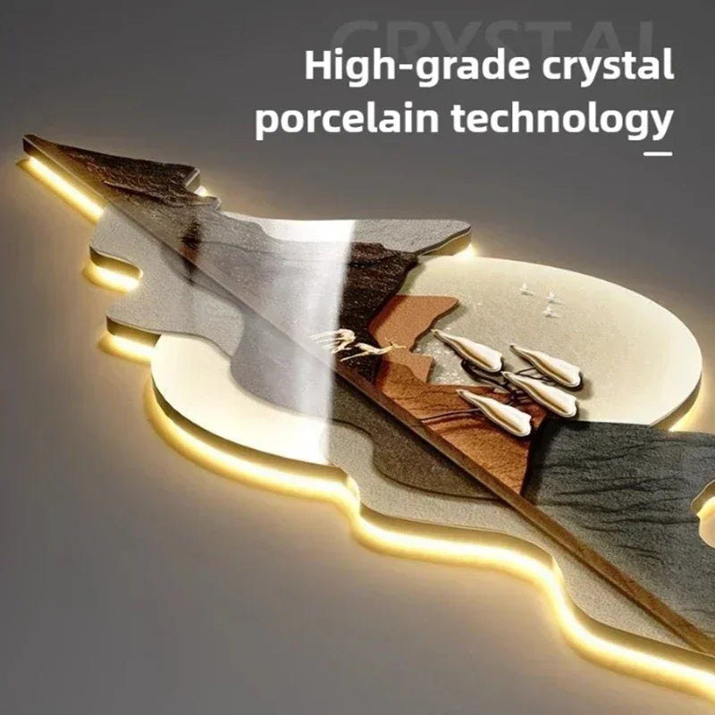 LumoClock | Large Modern Wall Clock | Silent Quartz & LED Light