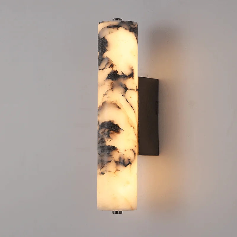 LuxeStone | Italian Style Natural Marble Wall Lamp | Modern Luxury Sconce