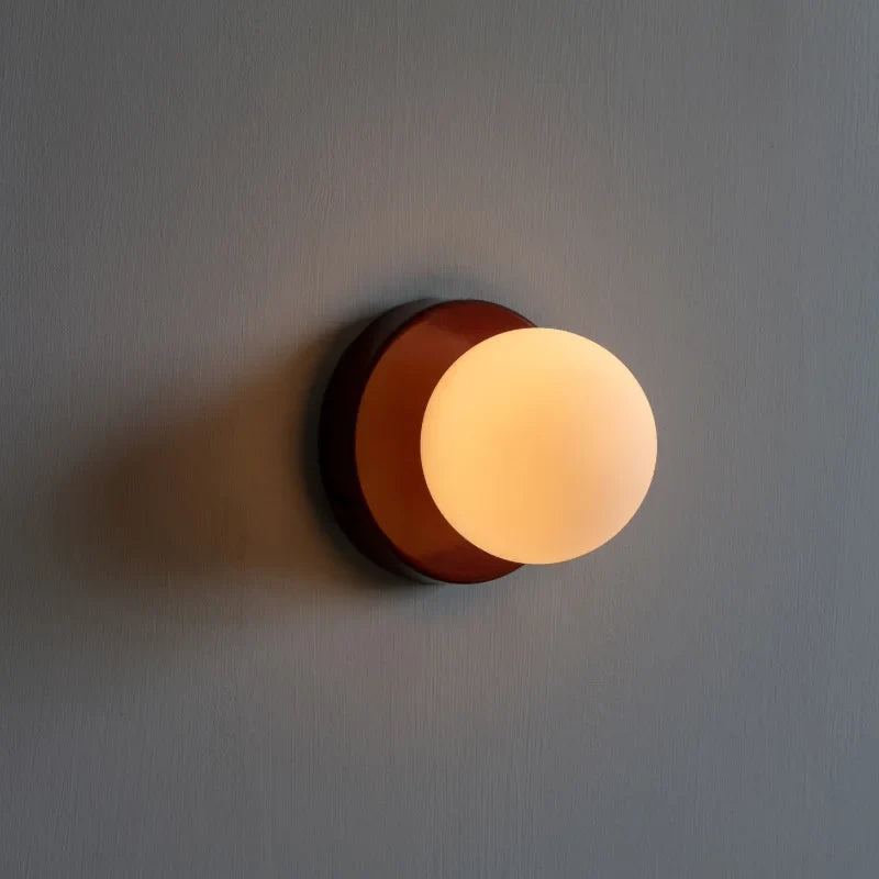 Macaron LED Wall Lamp | Modern Coloured Glass Sconce