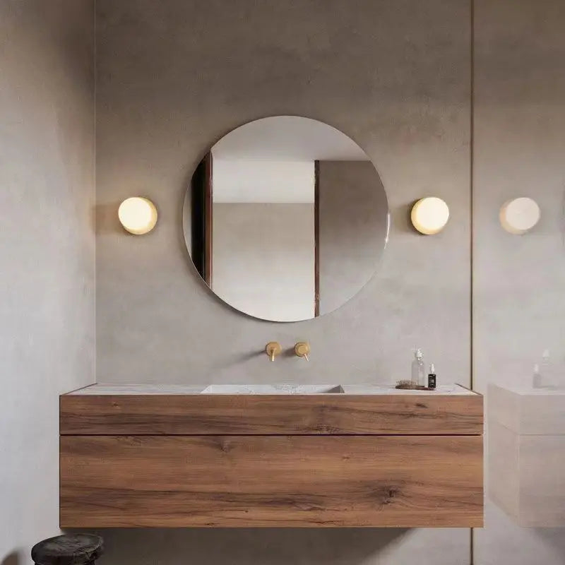 Nordic Globe Glass Wall Lamp | Minimalist Modern Bathroom & Bedroom Light