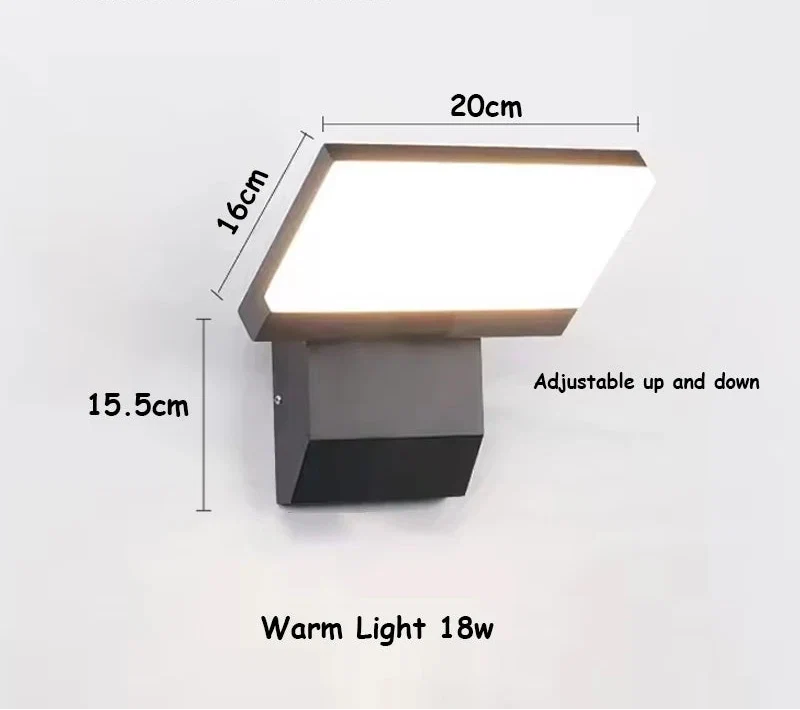 LumiFold Outdoor Wall Light | IP65 Waterproof & Motion Sensor Option