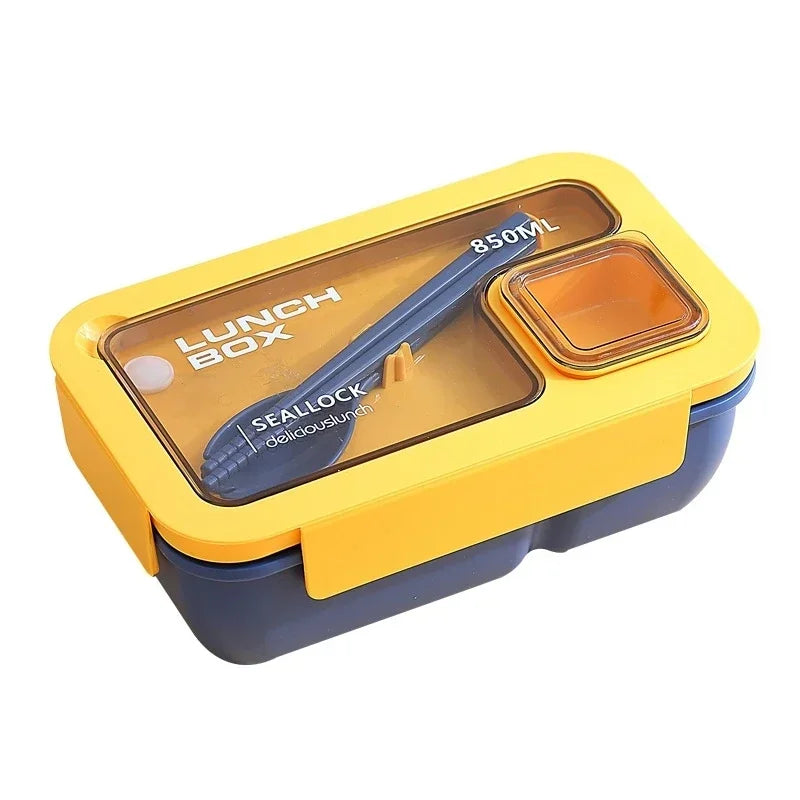 BentoGo Lunch Box | Portable Leak-Proof Bento with Cutlery – Microwave & Dishwasher Safe