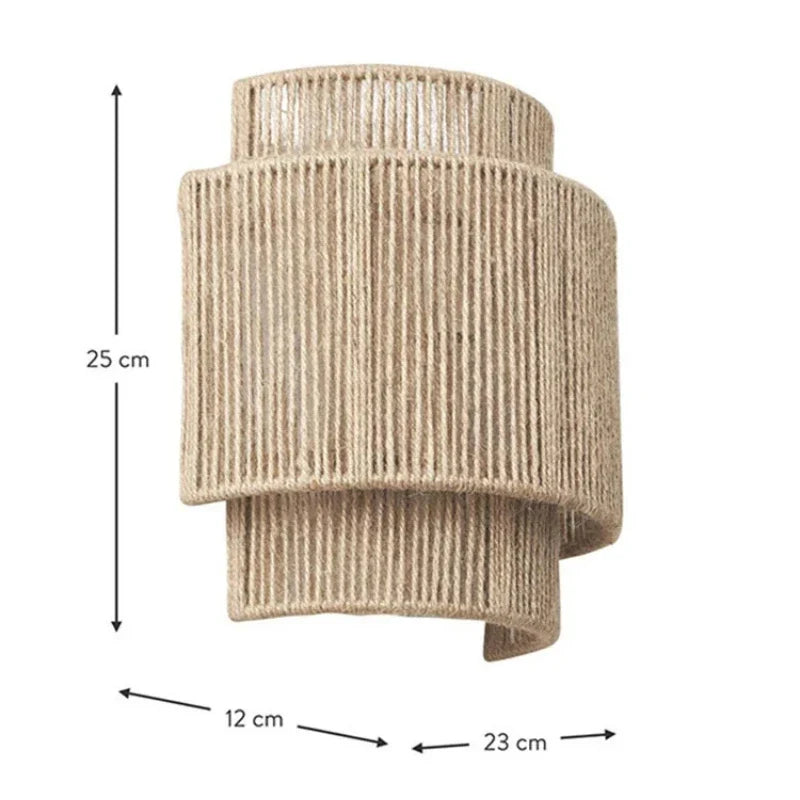 RattanGlow | Handwoven Rattan Wall Lamp