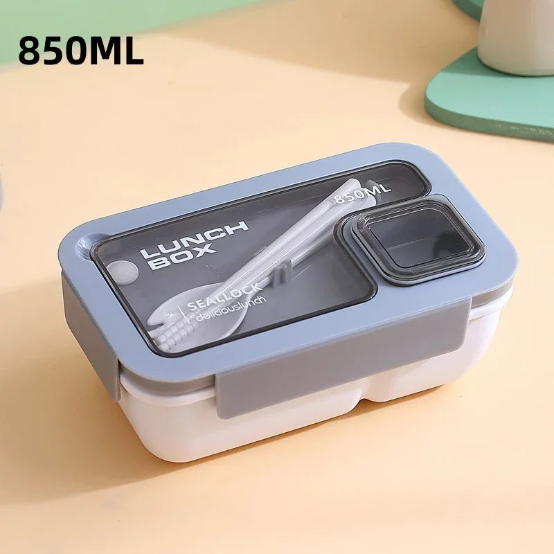 BentoGo Lunch Box | Portable Leak-Proof Bento with Cutlery – Microwave & Dishwasher Safe