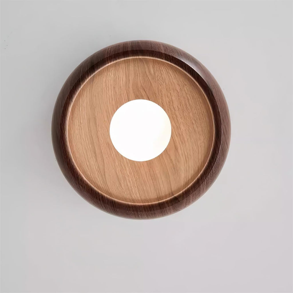 Albanora Ceiling Lamp | Minimalist Modern Wooden LED Fixture