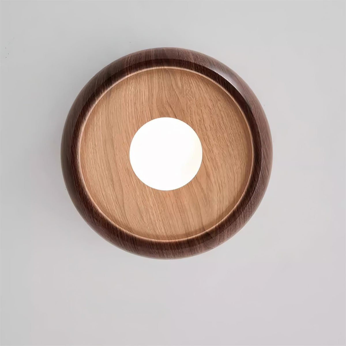 Albanora Ceiling Lamp | Minimalist Modern Wooden LED Fixture