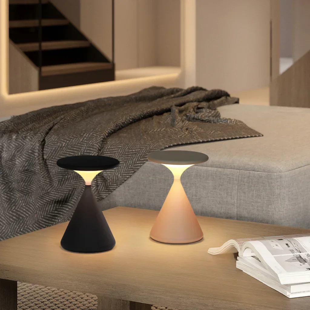 Aurora Wireless Table Lamp | Hourglass Design